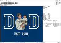 Dad Photo 3024d Embroidery File 6 sizes