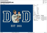 Dad Photo 3024d Embroidery File 6 sizes