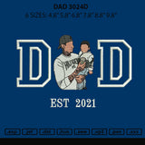 Dad Photo 3024d Embroidery File 6 sizes