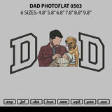 Dad Photoflat 0503 Emboidery File 6 sizes