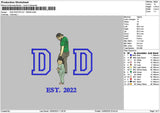 Dad Photoflat 1306 Embroidery File 6 sizes