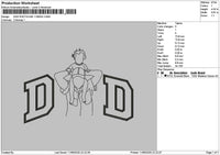 Dad Photoline 1106c Embroidery File 6 sizes