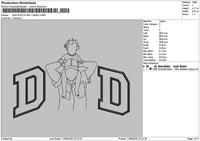Dad Photoline 1106c Embroidery File 6 sizes