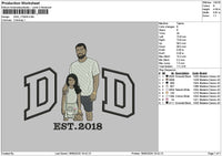 Dad 1706 Embroidery File 6 sizes