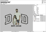 Dad 1706 Embroidery File 6 sizes