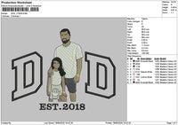 Dad 1706 Embroidery File 6 sizes