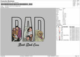 Dad Best ever  Embroidery Design Machine File