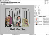Dad Best ever  Embroidery Design Machine File