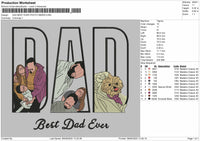 Dad Best ever  Embroidery Design Machine File