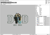 Dad Photoflat 0706 Embroidery File 6 sizes