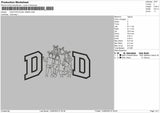 DAD PHOTOLINE 140625  Embroidery File 6 sizes