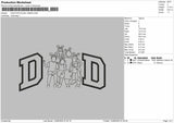 DAD PHOTOLINE 140625  Embroidery File 6 sizes