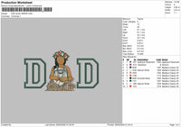 DAD applique Photo  for Embroidery machine