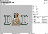 DAD applique Photo  for Embroidery machine