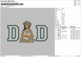 DAD applique Photo  for Embroidery machine