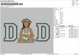 DAD applique Photo  for Embroidery machine