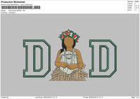 DAD applique Photo  for Embroidery machine