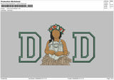 DAD applique Photo  for Embroidery machine