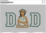 DAD applique Photo  for Embroidery machine