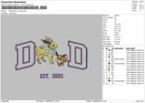 Dad Jolteon V2 Embroidery File 6 sizes