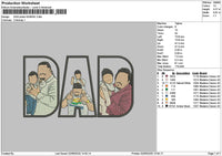 Dad Photo 0206c Embroidery File 6 sizes
