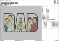 Dad Photo 0206c Embroidery File 6 sizes