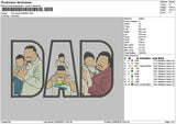 Dad Photo 0206c Embroidery File 6 sizes