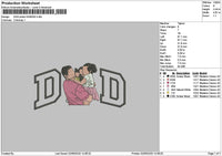 Dad photo 0206d Embroidery File 6 sizes