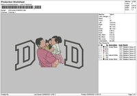 Dad photo 0206d Embroidery File 6 sizes