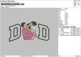 Dad photo 0206d Embroidery File 6 sizes