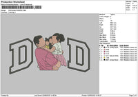 Dad photo 0206d Embroidery File 6 sizes