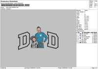Dad Photo 0206a Embroidery File 6 sizes