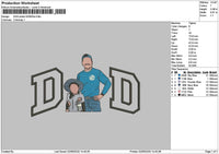 Dad Photo 0206a Embroidery File 6 sizes