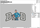 Dad Photo 0206a Embroidery File 6 sizes
