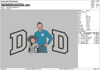 Dad Photo 0206a Embroidery File 6 sizes