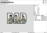 Dad Photo 0506 Embroidery File 6 sizes