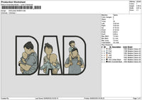 Dad Photo 0506 Embroidery File 6 sizes
