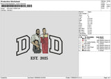 Dad Photo 1006 Embroidery File 6 sizes