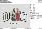 Dad Photo 1006 Embroidery File 6 sizes