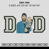 Dad Photo 1404 Embroidery File 6 sizes