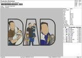 Dad Photo 1705 Embroidery File 6 sizes