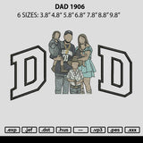 Dad Photo 1906 Embroidery File 6 sizes