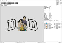Dad Photo 2304 Embroidery File 6 sizes