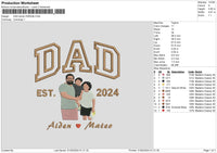 Dad Photo 3024b Embroidery File 6 sizes