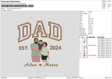 Dad Photo 3024b Embroidery File 6 sizes