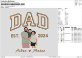 Dad Photo 3024b Embroidery File 6 sizes