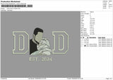 Dad Photo 2705 Embroidery File 6 sizes