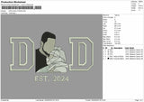 Dad Photo 2705 Embroidery File 6 sizes