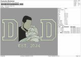 Dad Photo 2705 Embroidery File 6 sizes