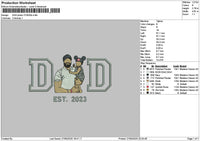 Dad Photo 2705b Embroidery File 6 sizes